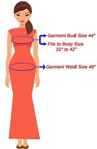 NILOUFO Women's Cotton Printed Maxi Nighty - Red Yellow - Image 2