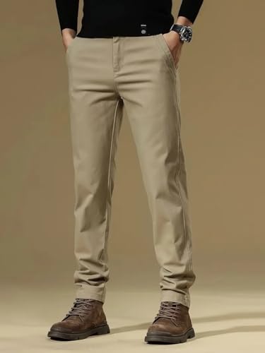 Lymio Men's Khaki Casual Trousers - Image 2