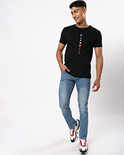Bewakoof Men's Graphic Tee - Black - Image 4