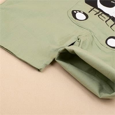 Grey Cotton Dungaree for Kids - Adjustable Straps - Image 5