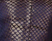 Studio Shringaar Navy Blue Brocade Saree Blouse for Women - Image 5