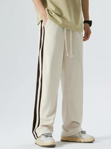 Greciilooks Men's Cream Casual Trousers - Image 3