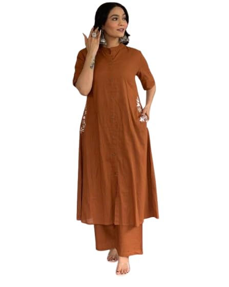 Elegant Cotton Palazzo Kurta Set for Women