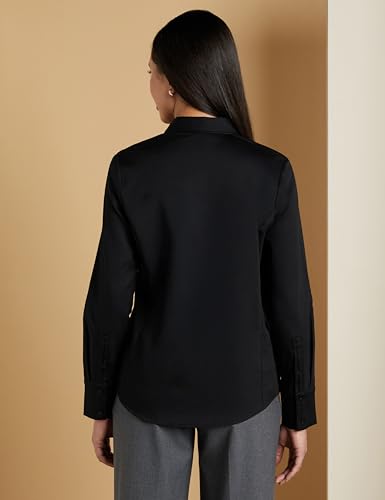 Symbol Women's Cotton Stretch Formal Shirt - Black - Image 2