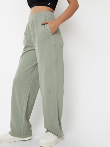 Max Women's Green Athleisure Track Pants - Image 3