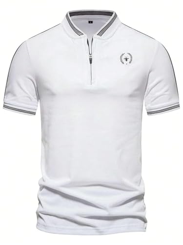 Lymio Men's White Chiku Polo T-Shirt - Image 4