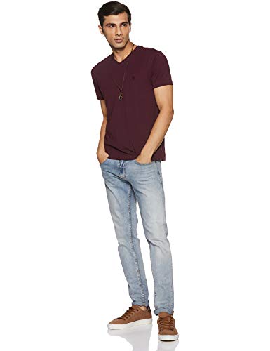 Van Heusen Men's Athleisure T-Shirt - Port Wine - Image 5