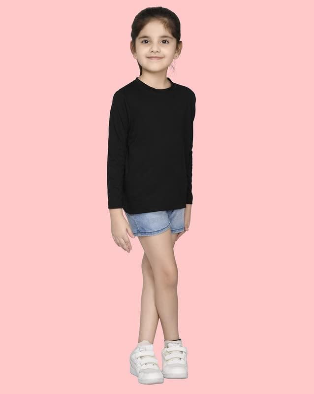 Nusyl Girls Black Cotton T-Shirt - Image 5