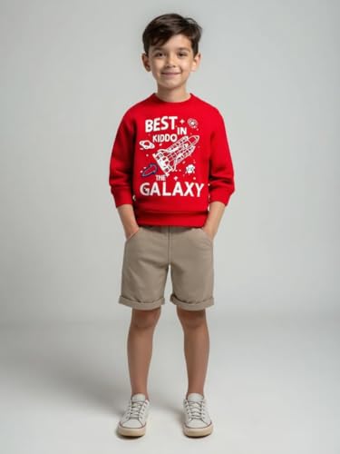 NammaBaby Baby Boy Cotton Sweatshirts - Red Navy Blue - Image 3