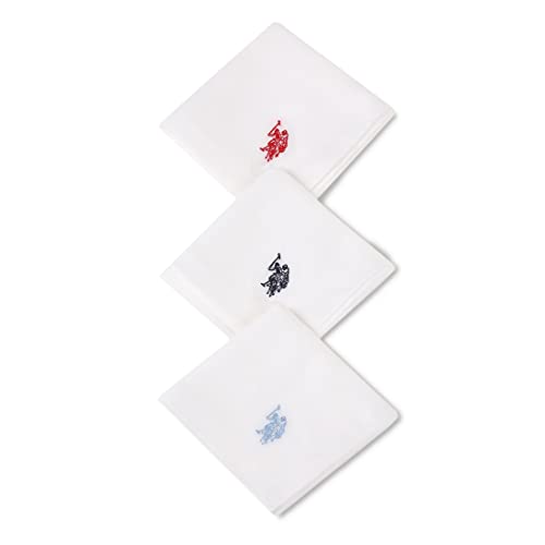 U.S. POLO ASSN. Men Cotton Handkerchief - White - Image 2