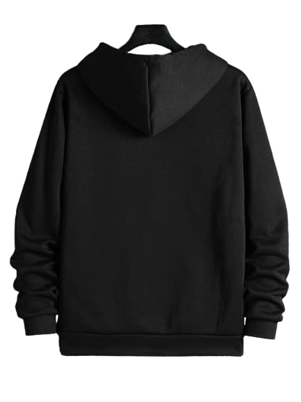 GarbGlide Unisex Black Fleece Hoodie - Image 2