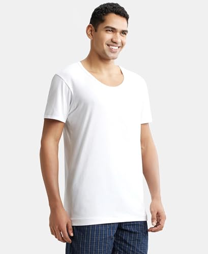 Jockey Men's Cotton Vest - White - Image 3
