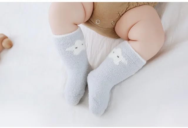 Khillayox Cartoon Fuzzy Woolen Socks for Baby - Image 3
