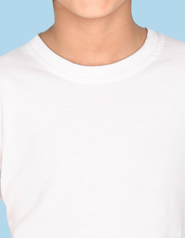 Nusyl Boys White Cotton T-Shirt - Image 3