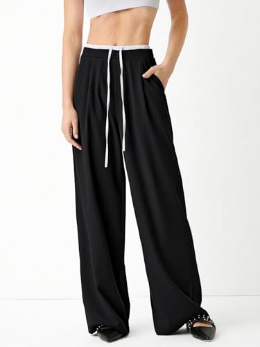 LERIYA Women's Casual Trouser - Black - Image 3