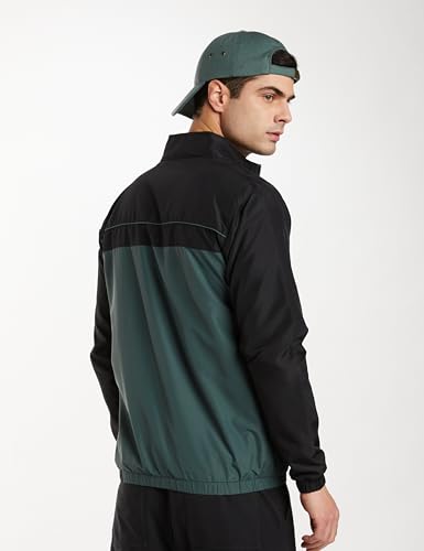Amazon Men's Light Weight Lined Jacket - Black Dark Green - Image 2