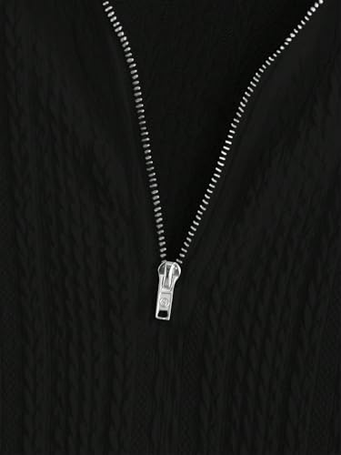 TAGDO Men Jacquard Chain Polo Shirt - Black - Image 3