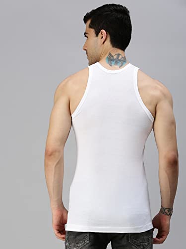 Lux Cozi Men's Solid Vest - White - Image 4