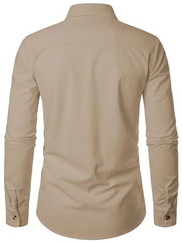 Lymio Men's Casual Shirt - Khaki - Image 4