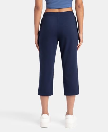 Jockey Women Cotton Capris - Navy Blue - Image 3