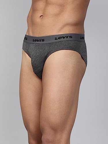 Levi's Men's Cotton Briefs - Grey - Image 3