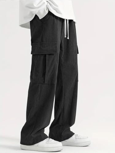 GRECIILOOKS Men's Corduroy Cargo Joggers - Image 3