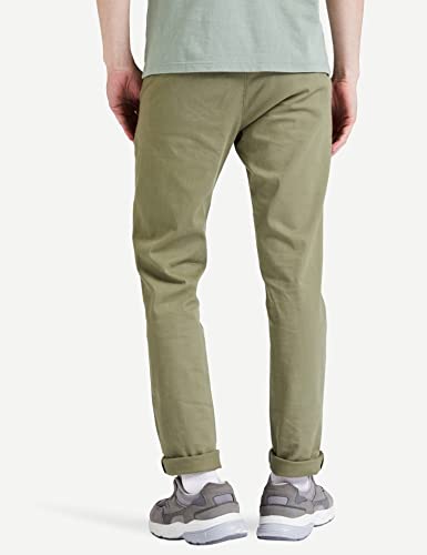 Amazon Men Slim Fit Cotton Trouser - Light Olive - Image 2