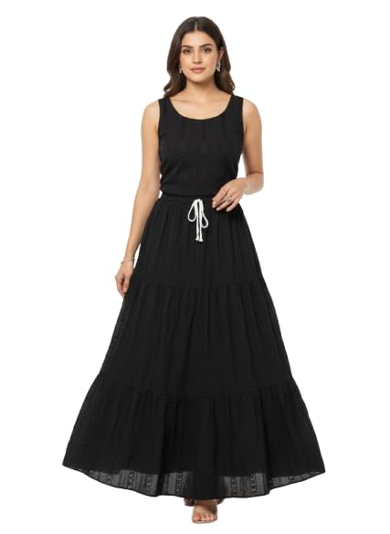 kaish Women's Crepe Blooming Flared Skirt - Image 4