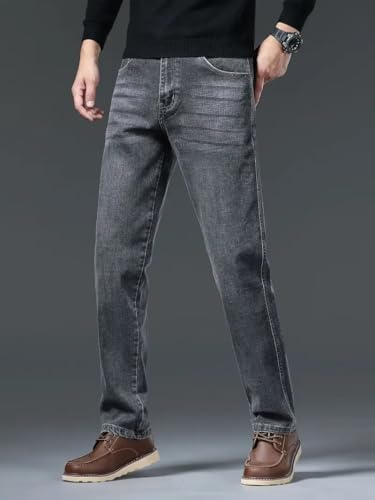 Greciilooks Men's Grey Straight Fit Jeans - Image 3