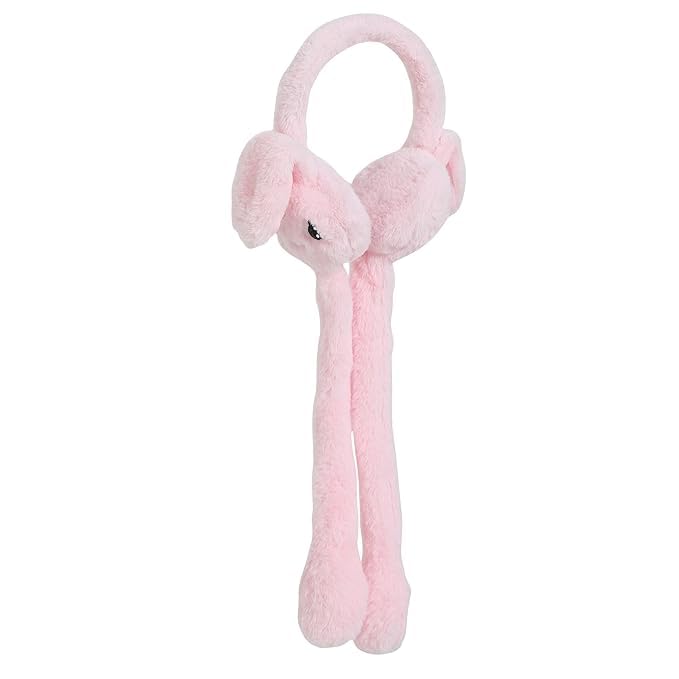 RIZZQ Earmuffs Plush Animal Ear Warmers for Women & Girls