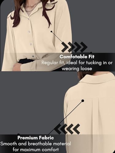 GRECIILOOKS Women's Western Shirt - Cream - Image 4