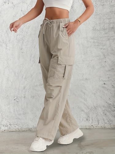 LITZO Cotton Cargo Pants for Women - Brown - Image 3
