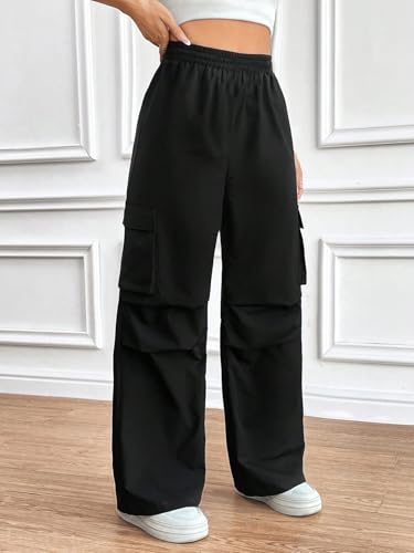 GRECIILOOKS Women's Cargo Pant - Black - Image 3