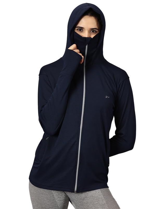 TYGA Women's Sunscreen Jacket - Dark Blue