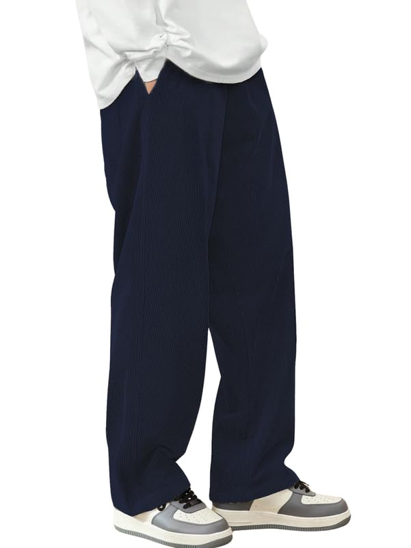 SMOWKLY Men's Cotton Rib Sweatpants