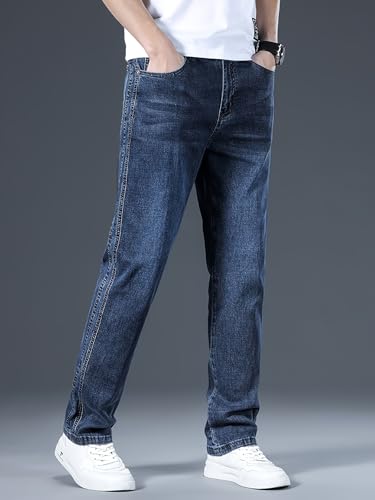 URBAN POCKETS Men's Classic Straight Fit Jeans - Image 2