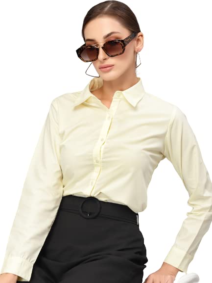 Style Quotient Women Yellow Formal Shirt
