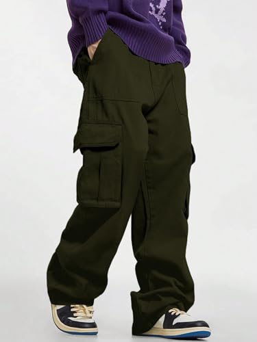 GRECIILOOKS Men Low Rise Cargos Trousers - Image 3