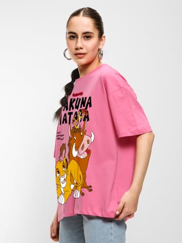 Bewakoof Disney Hakuna Matata Women's Graphic Printed T-Shirt - Image 4