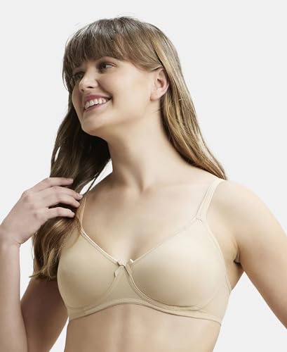 Jockey Cotton Non-Padded Wirefree Bra for Women - Dark Skin - Image 2