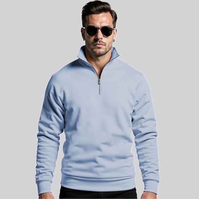 Trillion Men's Half Zip Sweatshirt - Image 4