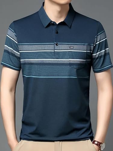 Lymio Men Polo T Shirt - Blue - Image 2