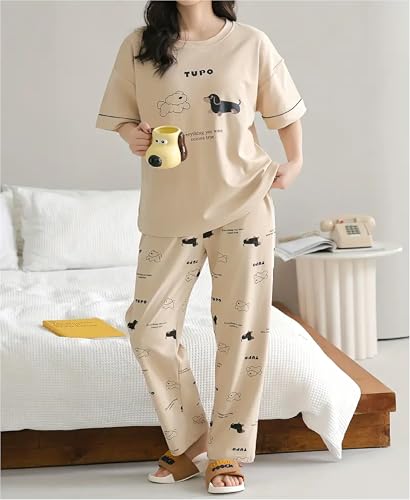 Louis Women Cotton Blend Geometric Pajama Set - Image 3