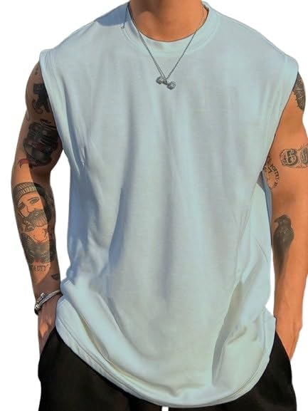 NETCLICK Mens Polycotton Tank Top