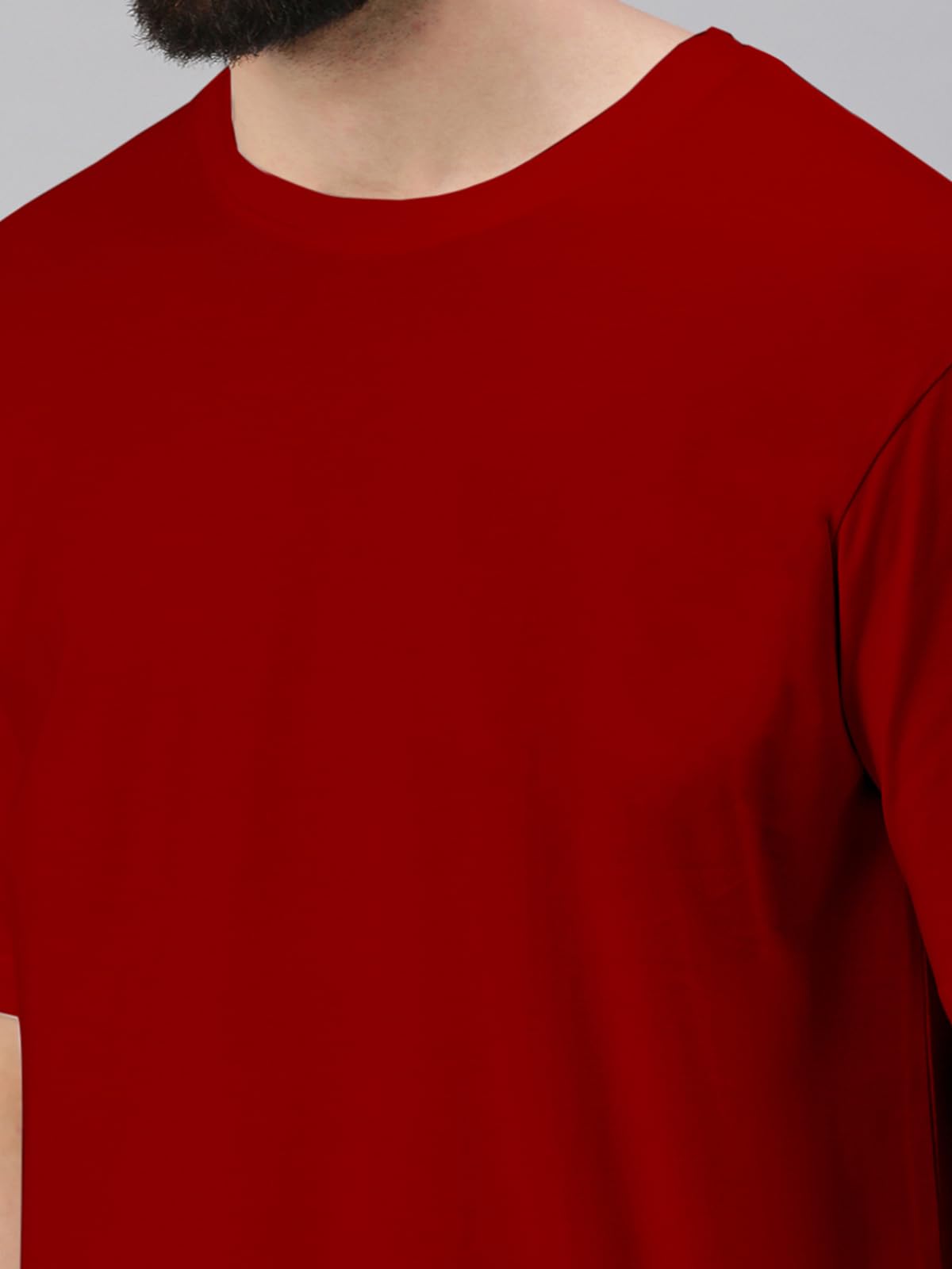 Veirdo Maroon T-Shirt for Men - Cotton - Image 3