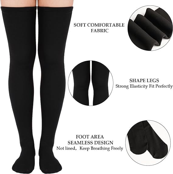 KWINTO Wool Thigh High Socks for Women - Image 4