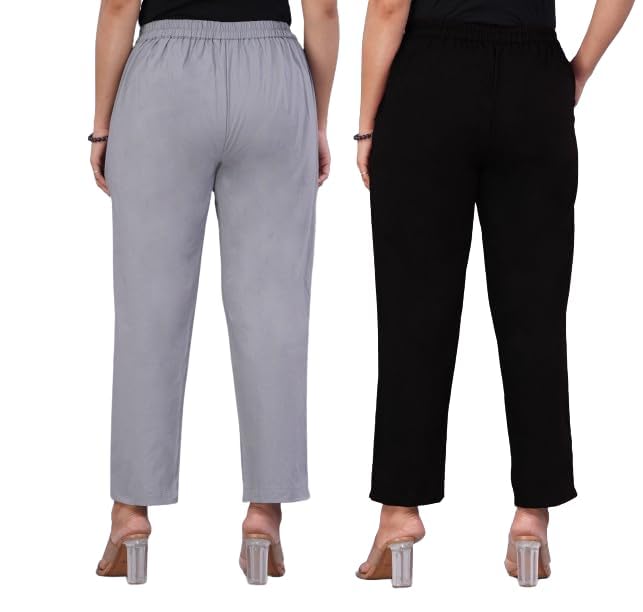 VENITYWAVE Women's Cotton Formal Trouser - Image 3