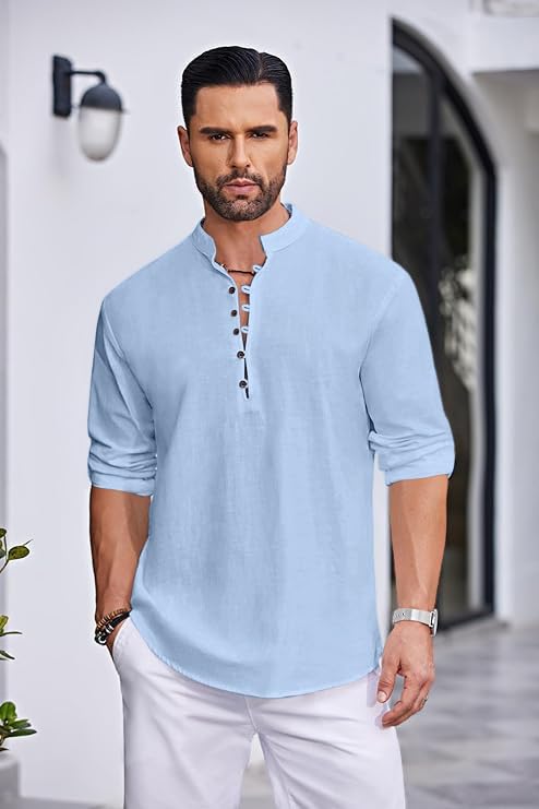 Macsivo Men Mandarin Collar Kurta - Image 5