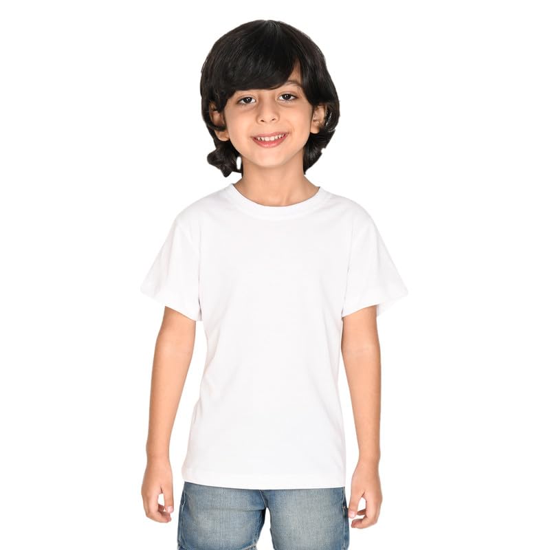 Nusyl Boys White Cotton T-Shirt