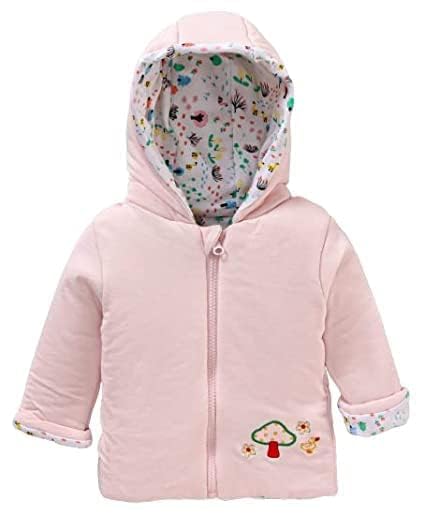 GarbGlide Baby Reversable Hooded Jacket - Pink
